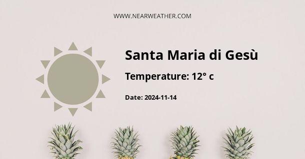 Weather in Santa Maria di Gesù