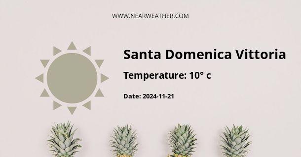 Weather in Santa Domenica Vittoria