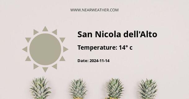 Weather in San Nicola dell'Alto