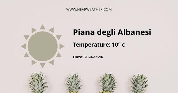 Weather in Piana degli Albanesi