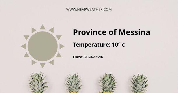 Weather in Province of Messina