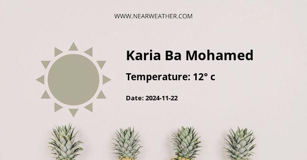 Weather in Karia Ba Mohamed