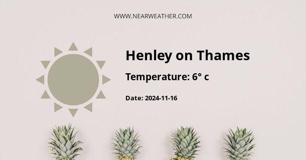 Weather in Henley on Thames