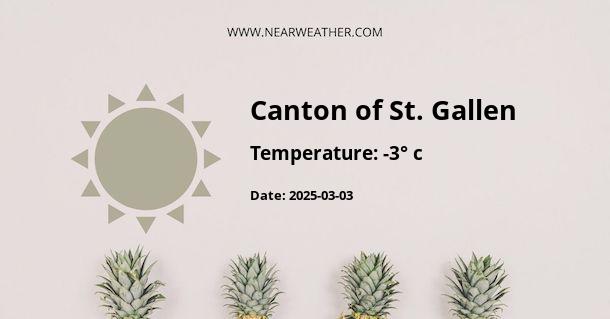 Weather in Canton of St. Gallen