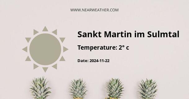 Weather in Sankt Martin im Sulmtal