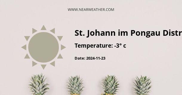 Weather in St. Johann im Pongau District