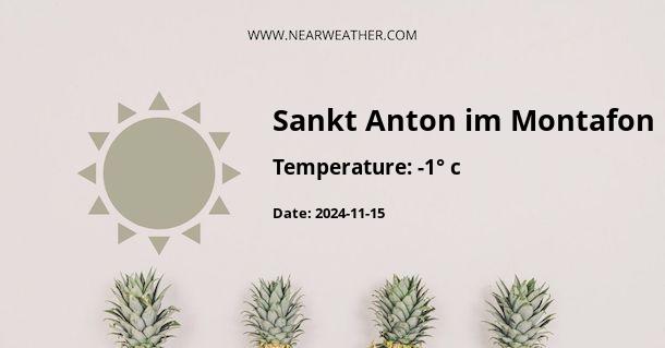 Weather in Sankt Anton im Montafon