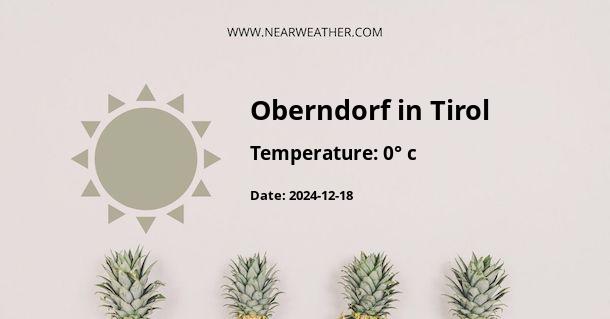 Weather in Oberndorf in Tirol