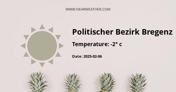 Weather in Politischer Bezirk Bregenz