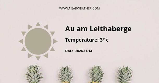 Weather in Au am Leithaberge