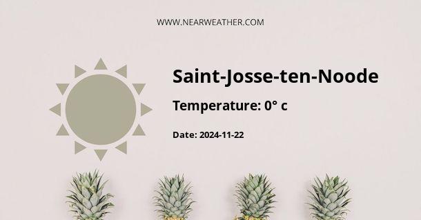 Weather in Saint-Josse-ten-Noode