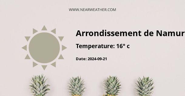 Weather in Arrondissement de Namur