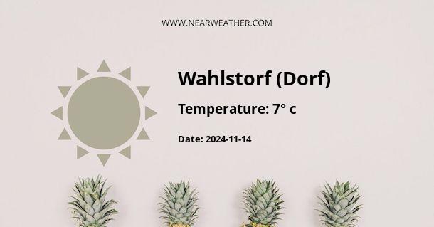 Weather in Wahlstorf (Dorf)