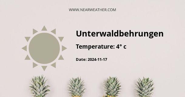 Weather in Unterwaldbehrungen