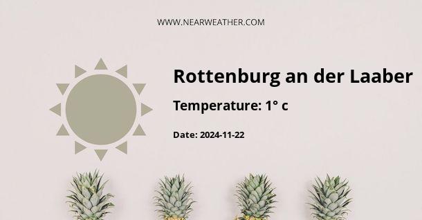 Weather in Rottenburg an der Laaber