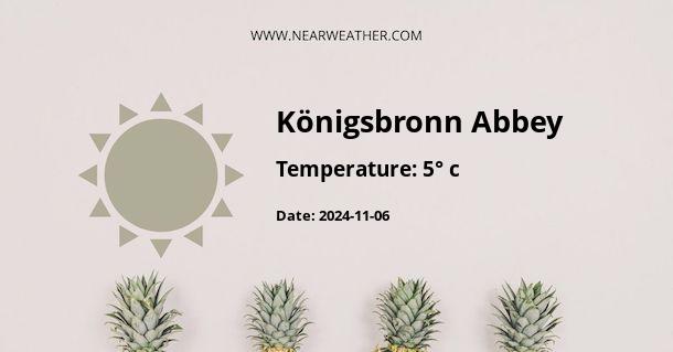 Weather in Königsbronn Abbey