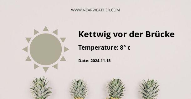 Weather in Kettwig vor der Brücke