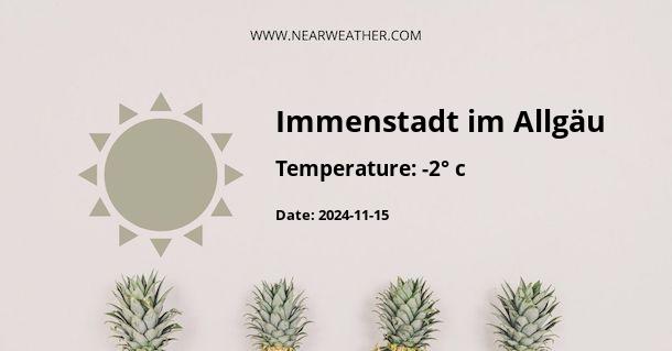 Weather in Immenstadt im Allgäu