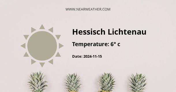 Weather in Hessisch Lichtenau