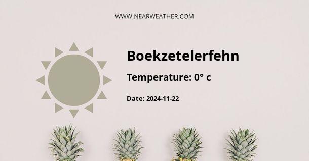 Weather in Boekzetelerfehn