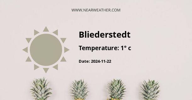 Weather in Bliederstedt