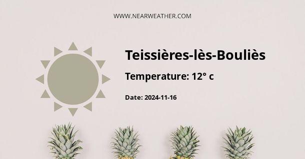 Weather in Teissières-lès-Bouliès