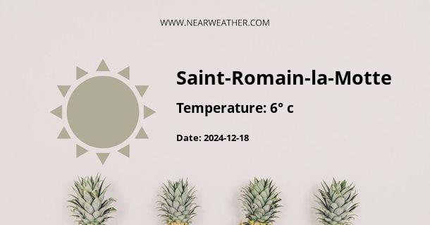 Weather in Saint-Romain-la-Motte