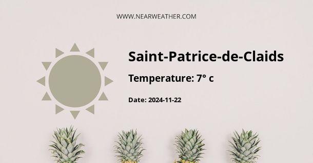 Weather in Saint-Patrice-de-Claids