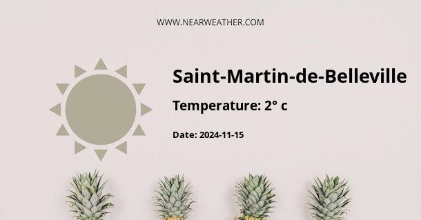 Weather in Saint-Martin-de-Belleville