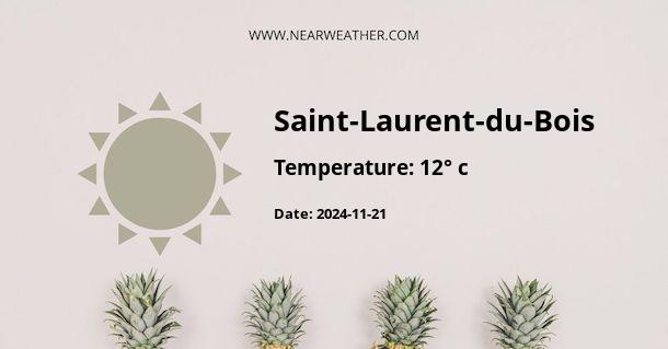 Weather in Saint-Laurent-du-Bois