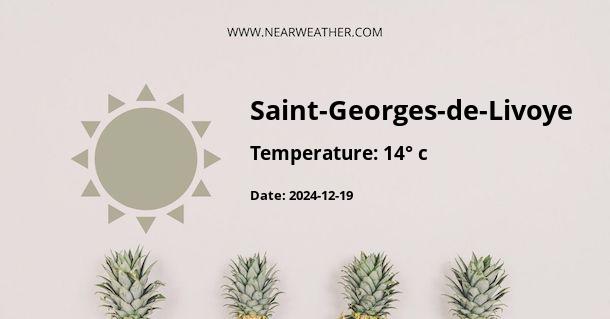 Weather in Saint-Georges-de-Livoye