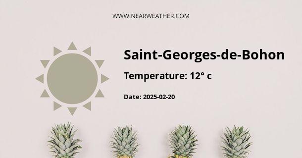 Weather in Saint-Georges-de-Bohon