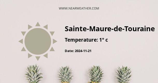 Weather in Sainte-Maure-de-Touraine