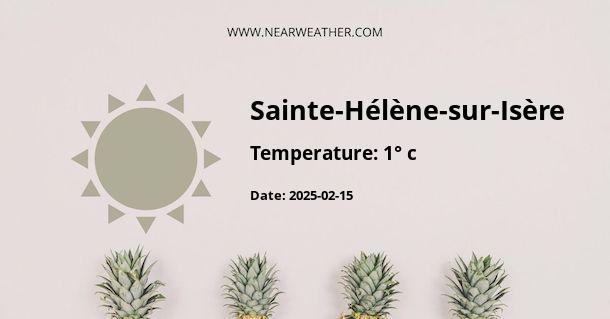 Weather in Sainte-Hélène-sur-Isère