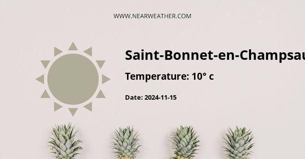 Weather in Saint-Bonnet-en-Champsaur