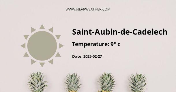 Weather in Saint-Aubin-de-Cadelech