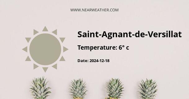 Weather in Saint-Agnant-de-Versillat