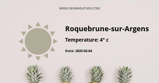 Weather in Roquebrune-sur-Argens