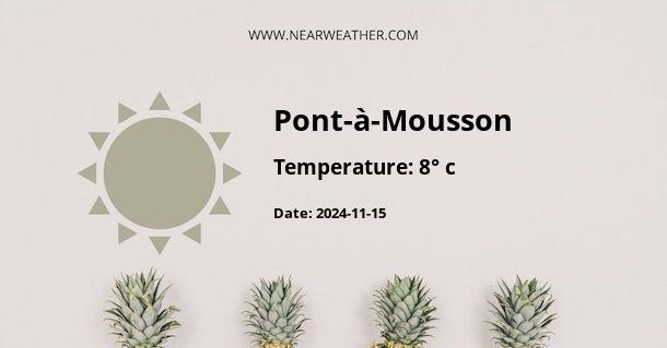 Weather in Pont-à-Mousson