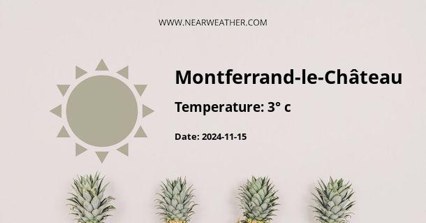 Weather in Montferrand-le-Château