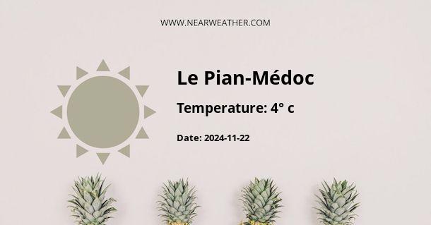 Weather in Le Pian-Médoc