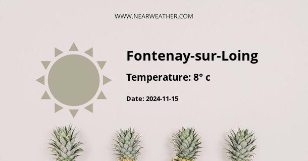 Weather in Fontenay-sur-Loing