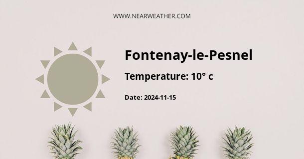 Weather in Fontenay-le-Pesnel