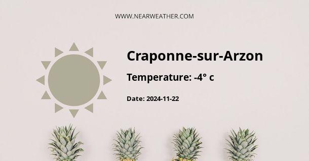 Weather in Craponne-sur-Arzon