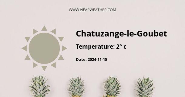 Weather in Chatuzange-le-Goubet