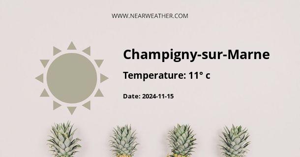 Weather in Champigny-sur-Marne