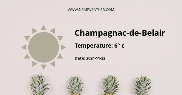 Weather in Champagnac-de-Belair