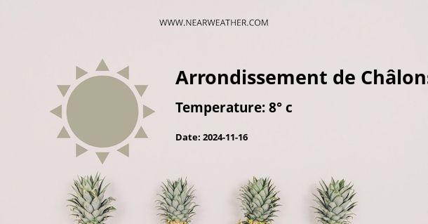 Weather in Arrondissement de Châlons-en-Champagne