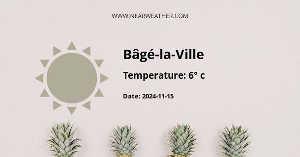 Weather in Bâgé-la-Ville