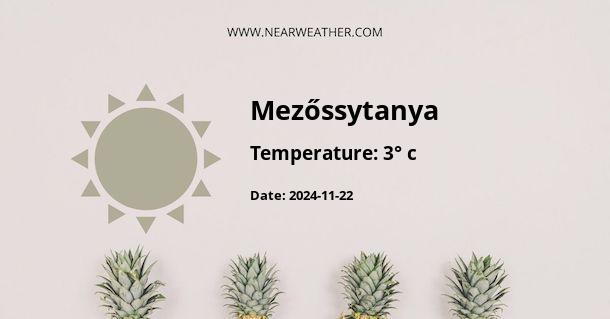 Weather in Mezőssytanya